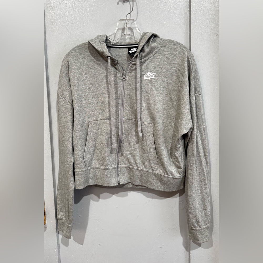 Nike Gray Zip-Up Hoodie